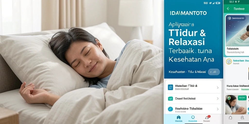 Antarmuka pengguna IDAMANTOTO yang mendukung tidur dan relaksasi.